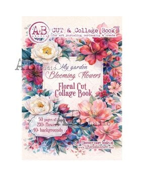 AB Studio My Garden Blooming Flowers A4 Cut & Collage Book