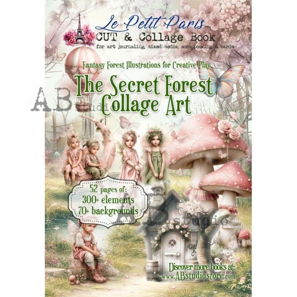 AB Studio The Secret Forest A4 Cut & Collage Book AB Studio The Secret Forest A4 Cut & Collage Book