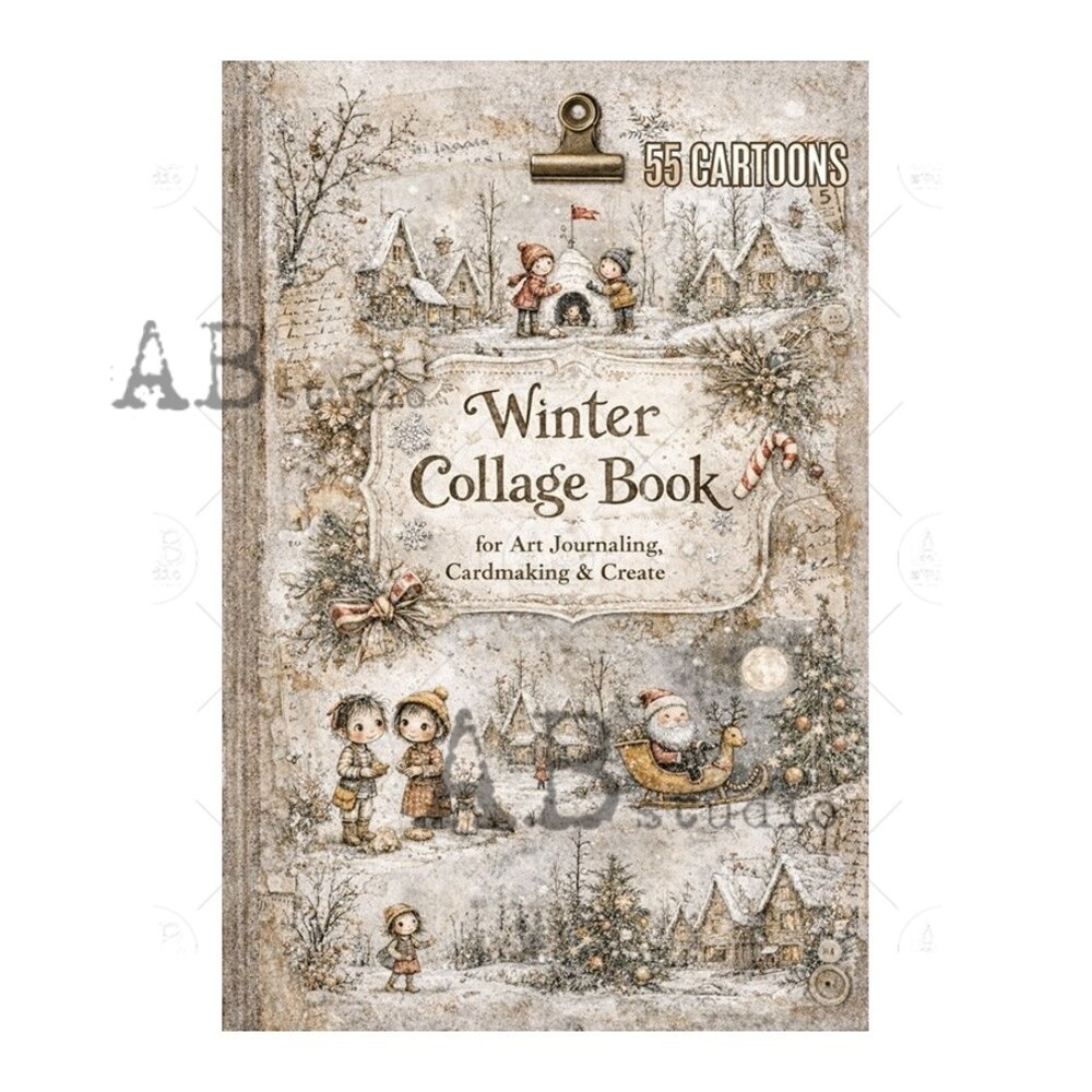 AB Studio Winter Collage A4 Cut & Collage Book AB Studio Winter Collage A4 Cut & Collage Book