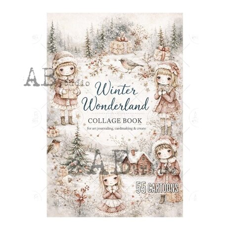 AB Studio Winter Wonderland A4 Cut & Collage Book AB Studio Winter Wonderland A4 Cut & Collage Book