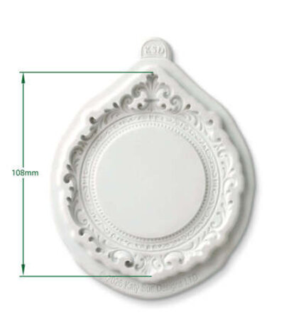 Cosmic Shimmer Silicone Mould Regency Crest Frame (CE0163-CS)