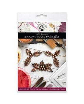 Cosmic Shimmer Silicone Mould Holly Corners (CE0165-CS)