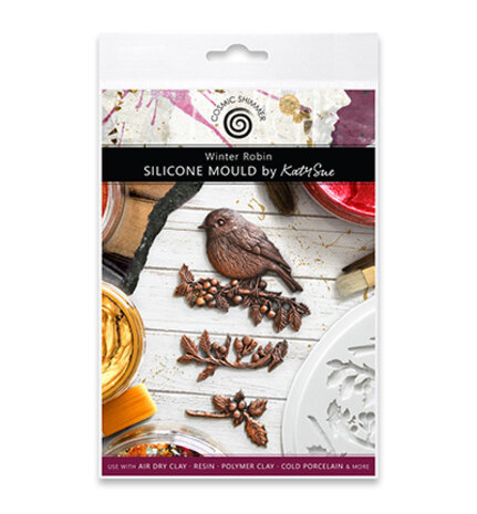 Cosmic Shimmer Silicone Mould Winter Robin (CE0168-CS)