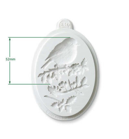 Cosmic Shimmer Silicone Mould Winter Robin (CE0168-CS)