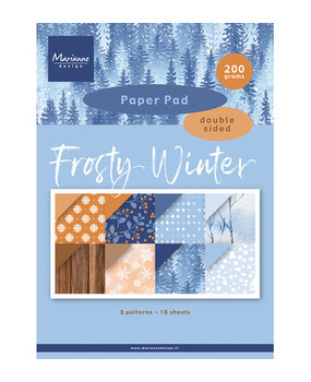 Marianne Design Frosty Winter A4 Pretty Papers Bloc (PK9226)