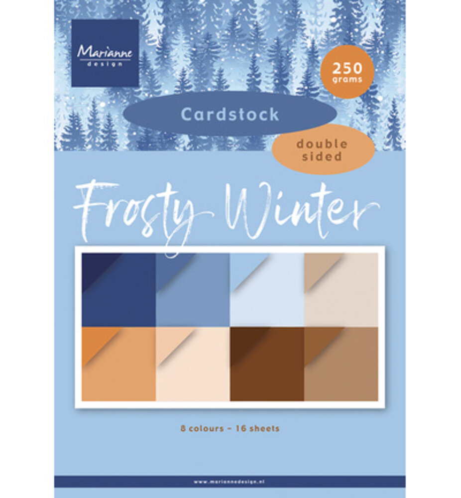 Marianne Design PRE-ORDER Frosty Winter A4 Cardstock (PK9227)