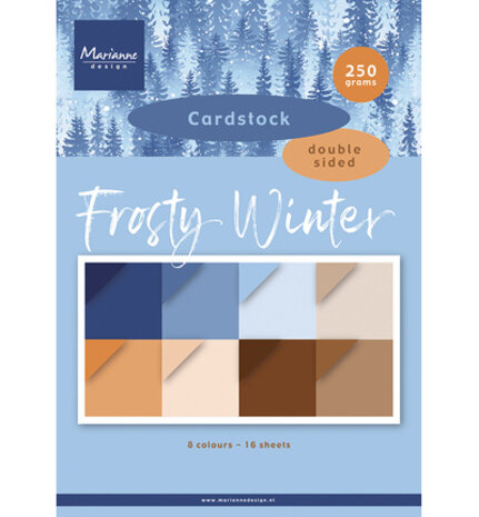 Marianne Design PRE-ORDER Frosty Winter A4 Cardstock (PK9227)