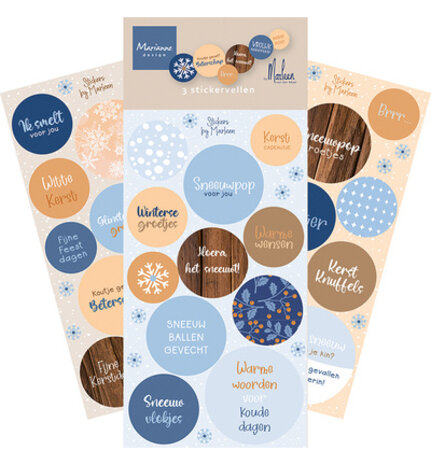 Marianne Design PRE-ORDER Frosty Winter Stickers (CA3234) Marianne Design PRE-ORDER Frosty Winter Stickers (CA3234)