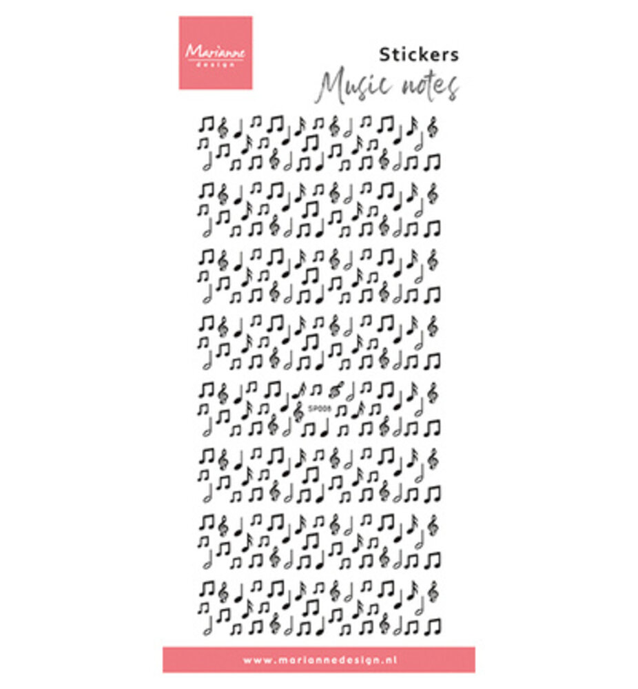 Marianne Design PRE-ORDER Music Notes Stickers (CA3235) Marianne Design PRE-ORDER Music Notes Stickers (CA3235)