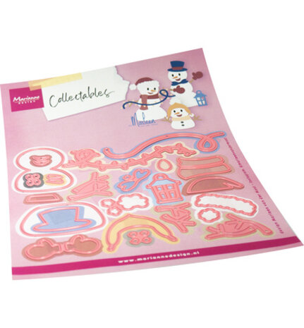 Marianne Design PRE-ORDER Collectables Happy Snowmen (COL1596) Marianne Design PRE-ORDER Collectables Happy Snowmen (COL1596)