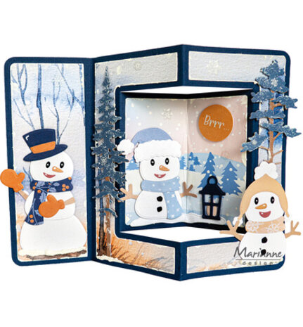 Marianne Design PRE-ORDER Collectables Happy Snowmen (COL1596) Marianne Design PRE-ORDER Collectables Happy Snowmen (COL1596)
