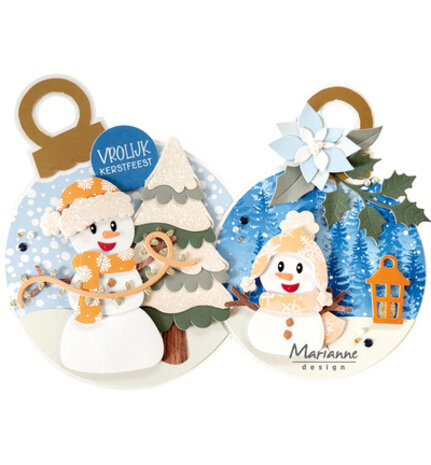 Marianne Design PRE-ORDER Collectables Happy Snowmen (COL1596) Marianne Design PRE-ORDER Collectables Happy Snowmen (COL1596)