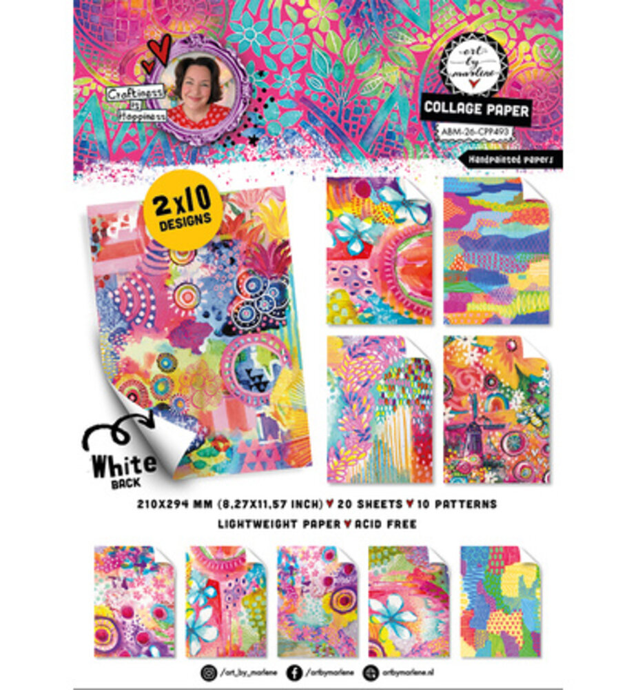 Studio Light PRE-ORDER Handpainted Papers A4 Collage Paper Pad (ABM-26-CPP493) Studio Light PRE-ORDER Handpainted Papers A4 Collage Paper Pad (ABM-26-CPP493)
