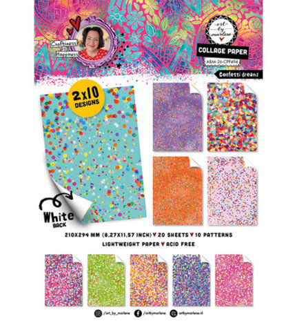 Studio Light PRE-ORDER Confetti Dreamz A4 Collage Paper Pad (ABM-26-CPP494) Studio Light PRE-ORDER Confetti Dreamz A4 Collage Paper Pad (ABM-26-CPP494)