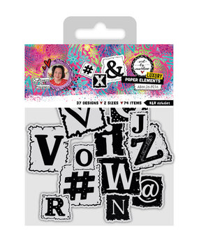 Studio Light Luxury Paper Elements B&W Alphabet (ABM-26-PE56)