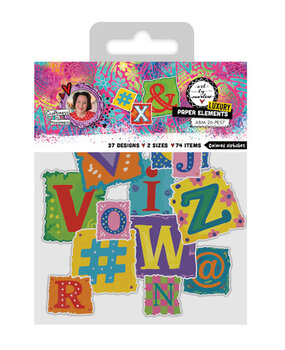 Studio Light Luxury Paper Elements Colored Alphabet (ABM-26-PE57)
