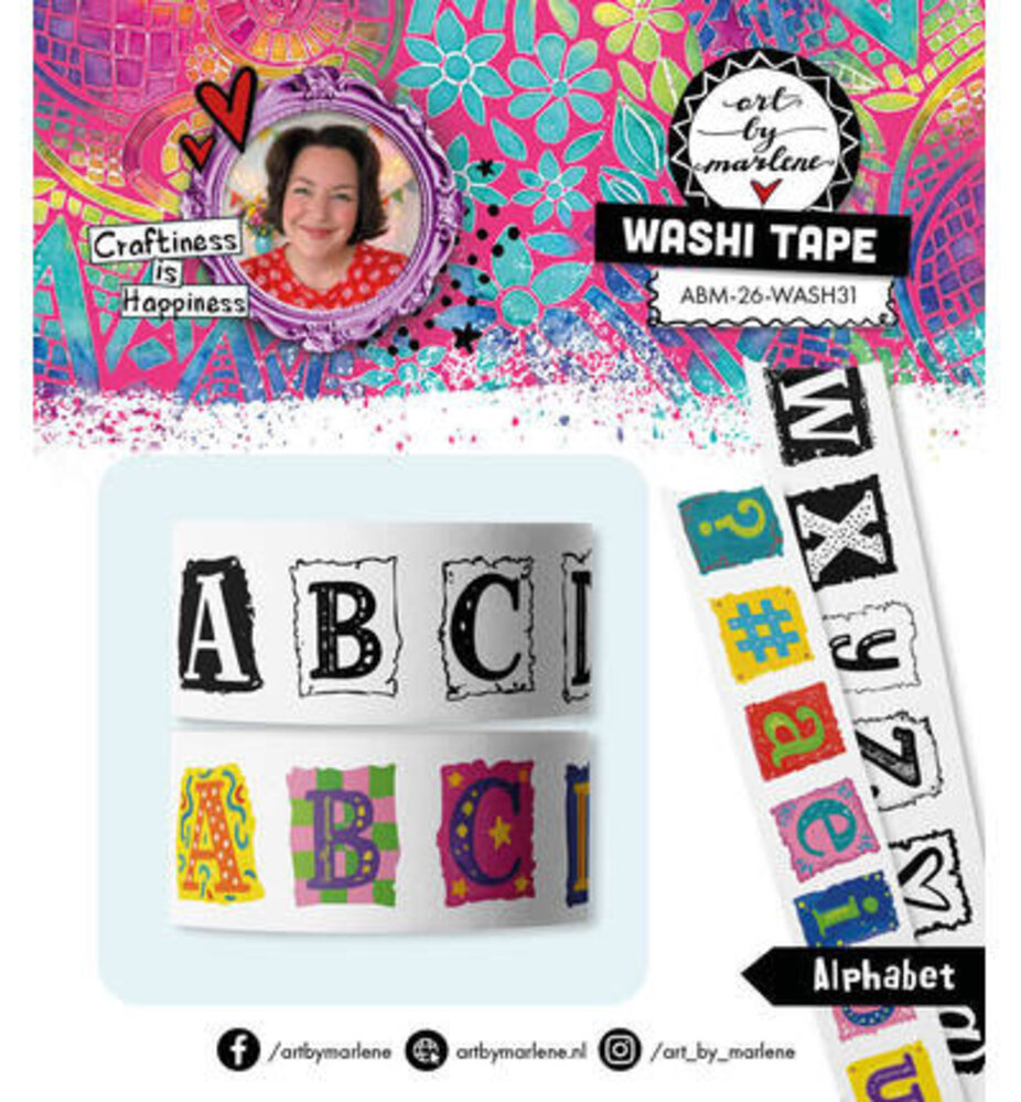Studio Light PRE-ORDER Alphabet Art Washi Tape (ABM-26-WASH31)