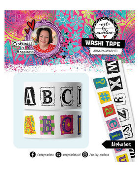 Studio Light PRE-ORDER Alphabet Art Washi Tape (ABM-26-WASH31)