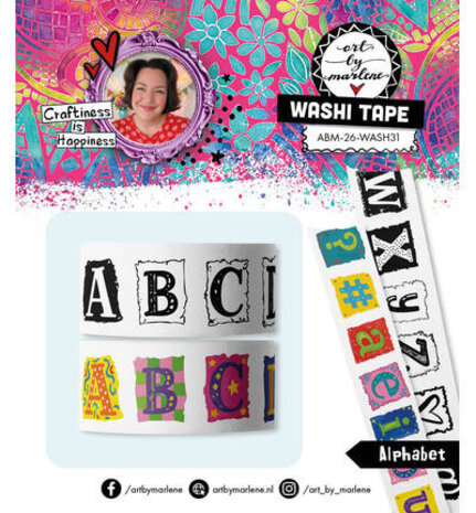 Studio Light PRE-ORDER Alphabet Art Washi Tape (ABM-26-WASH31)