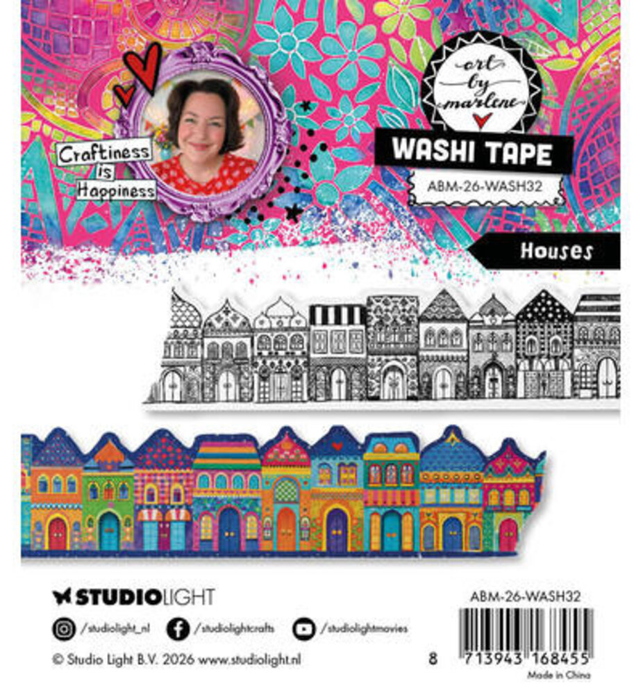 Studio Light PRE-ORDER Houses Art Washi Tape (ABM-26-WASH32) Studio Light PRE-ORDER Houses Art Washi Tape (ABM-26-WASH32)