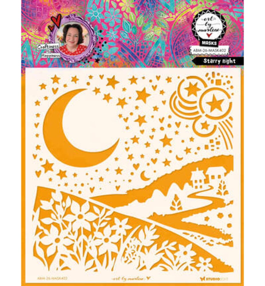 Studio Light Masking Stencil Starry Night (ABM-26-MASK402) Studio Light Masking Stencil Starry Night (ABM-26-MASK402)