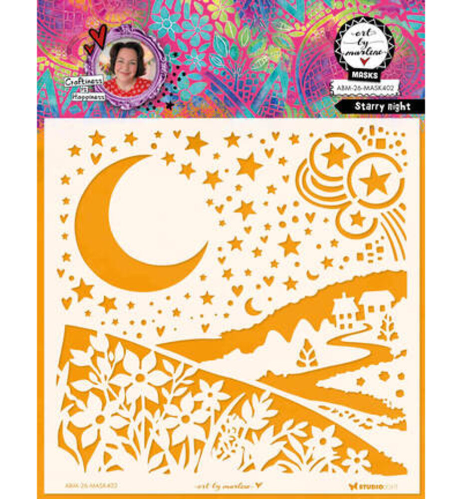 Studio Light PRE-ORDER Masking Stencil Starry Night (ABM-26-MASK402) Studio Light PRE-ORDER Masking Stencil Starry Night (ABM-26-MASK402)