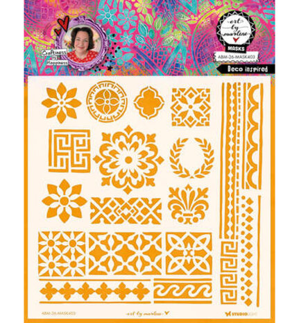 Studio Light PRE-ORDER Masking Stencil Deco Inspired (ABM-26-MASK403) Studio Light PRE-ORDER Masking Stencil Deco Inspired (ABM-26-MASK403)