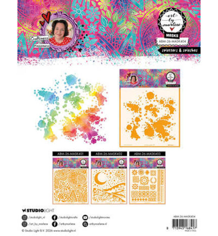 Studio Light PRE-ORDER Masking Stencil Splatters & Splashes (ABM-26-MASK404) Studio Light PRE-ORDER Masking Stencil Splatters & Splashes (ABM-26-MASK404)