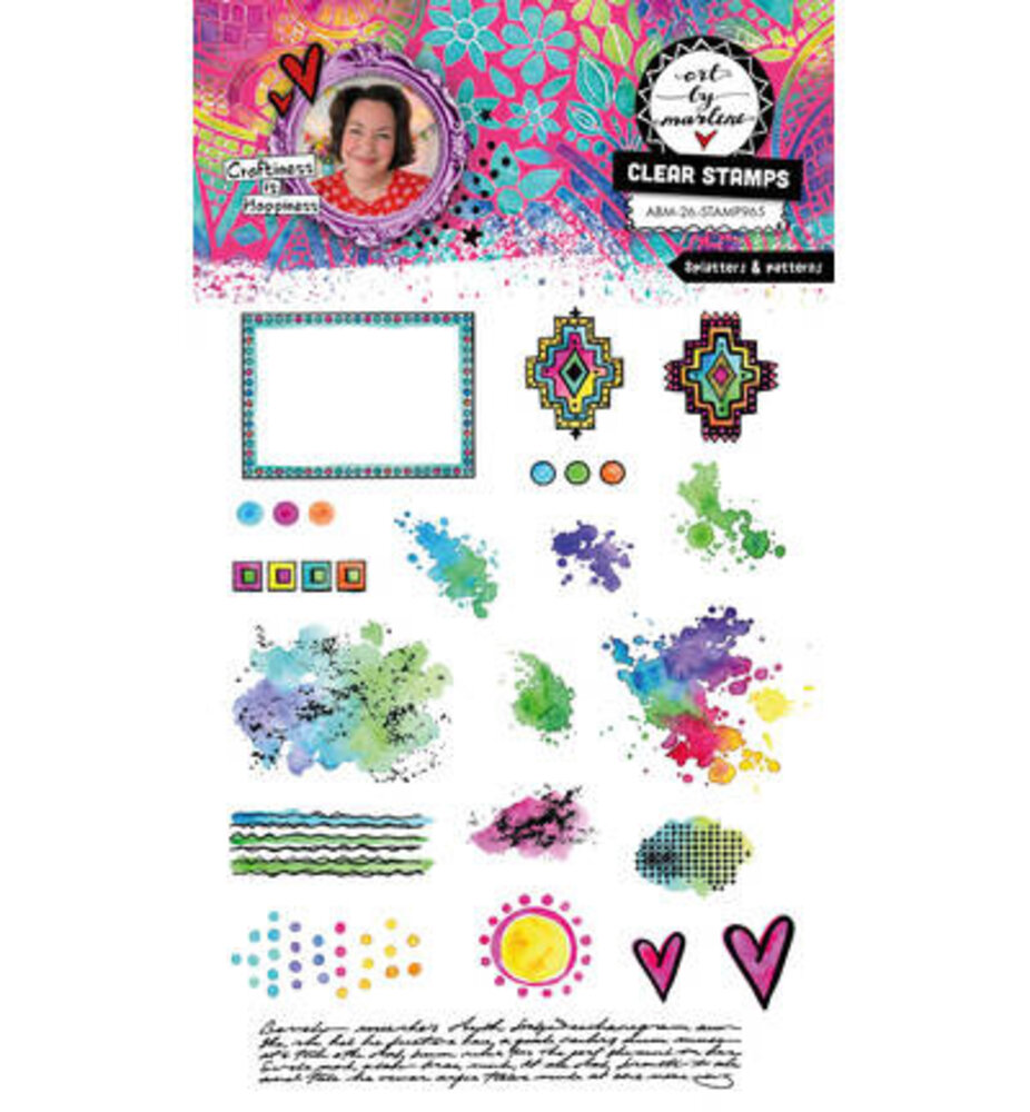Studio Light PRE-ORDER Clear Stamp Splatters & Patterns (ABM-26-STAMP965) Studio Light PRE-ORDER Clear Stamp Splatters & Patterns (ABM-26-STAMP965)