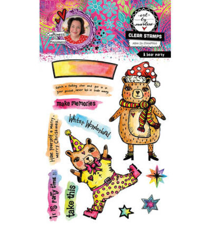 Studio Light PRE-ORDER Clear Stamp A Bear Party (ABM-26-STAMP966) Studio Light PRE-ORDER Clear Stamp A Bear Party (ABM-26-STAMP966)