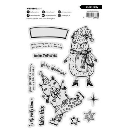 Studio Light PRE-ORDER Clear Stamp A Bear Party (ABM-26-STAMP966) Studio Light PRE-ORDER Clear Stamp A Bear Party (ABM-26-STAMP966)