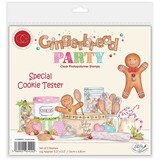Craft Consortium Gingerbread Party Clear Stamp Cookie Tester (CCLSTMP010)