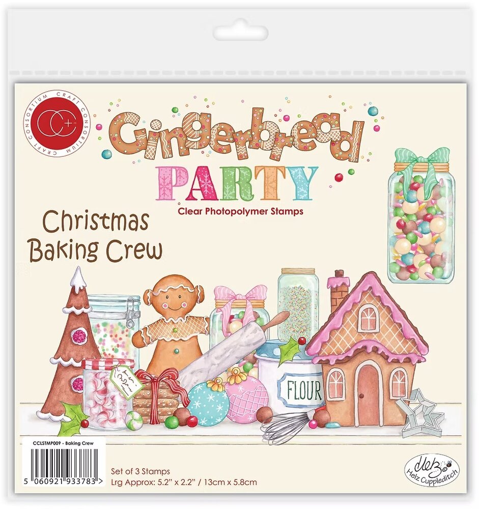 Craft Consortium Gingerbread Party Clear Stamp Baking Crew (CCLSTMP009) Craft Consortium Gingerbread Party Clear Stamp Baking Crew (CCLSTMP009)