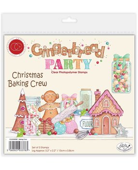Craft Consortium Gingerbread Party Clear Stamp Baking Crew (CCLSTMP009) Craft Consortium Gingerbread Party Clear Stamp Baking Crew (CCLSTMP009)
