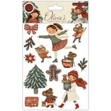 Craft Consortium Olivia's Christmas Tale Premium Rub-on Transfers Set (CCRUBT010)