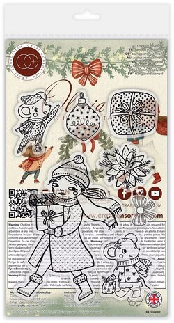 Craft Consortium Olivia's Christmas Tale A6 Clear Stamps Presents (CCSTMP105) Craft Consortium Olivia's Christmas Tale A6 Clear Stamps Presents (CCSTMP105)