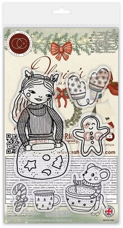 Craft Consortium Olivia's Christmas Tale A6 Clear Stamps Baking (CCSTMP104) Craft Consortium Olivia's Christmas Tale A6 Clear Stamps Baking (CCSTMP104)