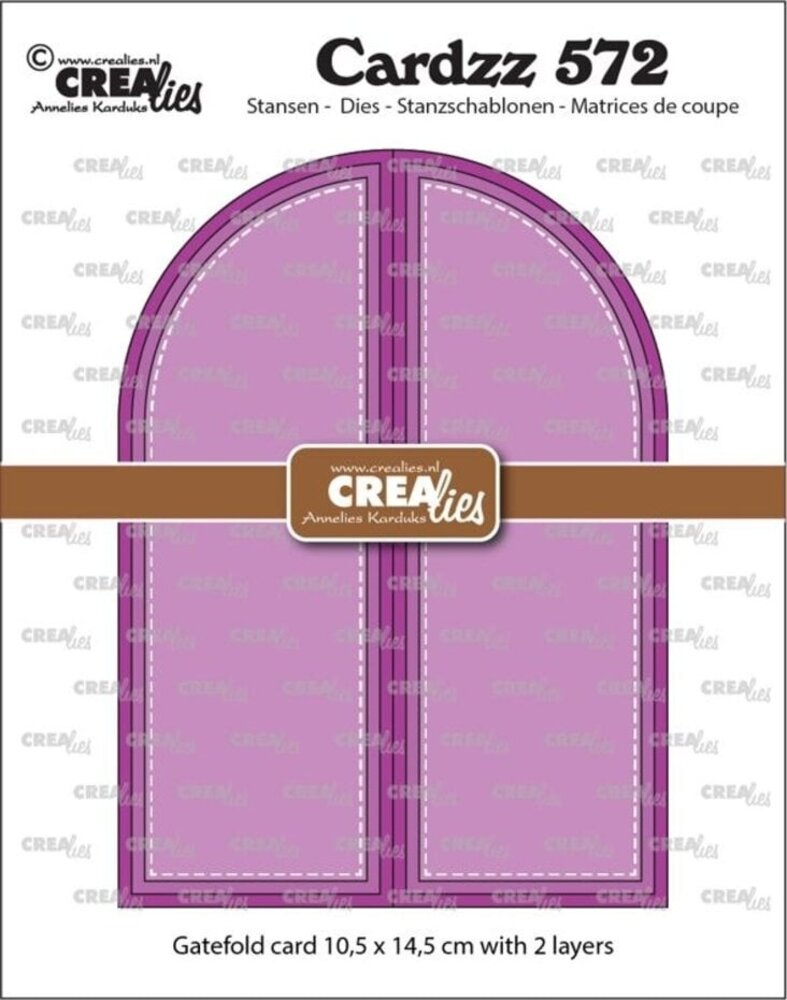 Crealies Cardzz Dies Gatefold Card Boog (CLCZ572)