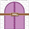 Crealies Cardzz Dies Gatefold Card Boog (CLCZ572)