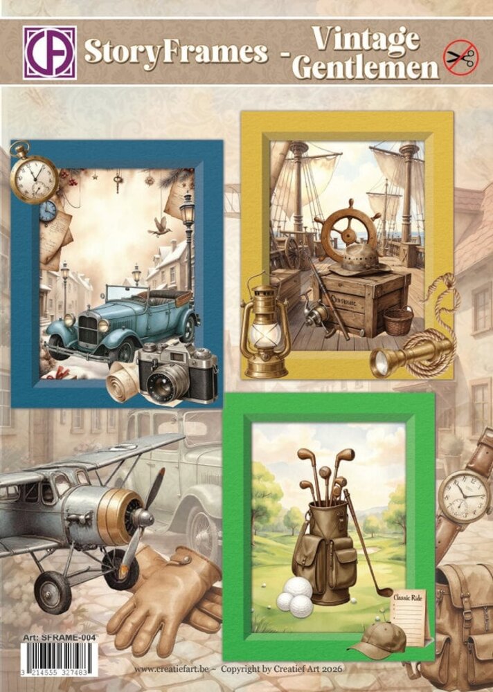 Creatief Art StoryFrames Card Kit Vintage Gentlemen (SFRAME-004) Creatief Art StoryFrames Card Kit Vintage Gentlemen (SFRAME-004)
