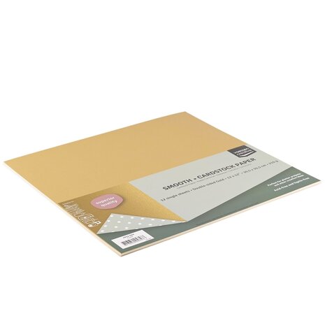 Vaessen Creative Smooth Cardstock 12x12 Inch Gold (2932-004) Vaessen Creative Smooth Cardstock 12x12 Inch Gold (2932-004)