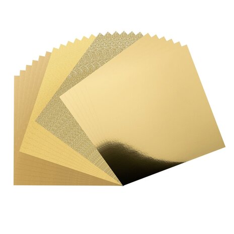 Vaessen Creative Luxury Gold 12x12 Inch Cardstock Paper (2932-005)