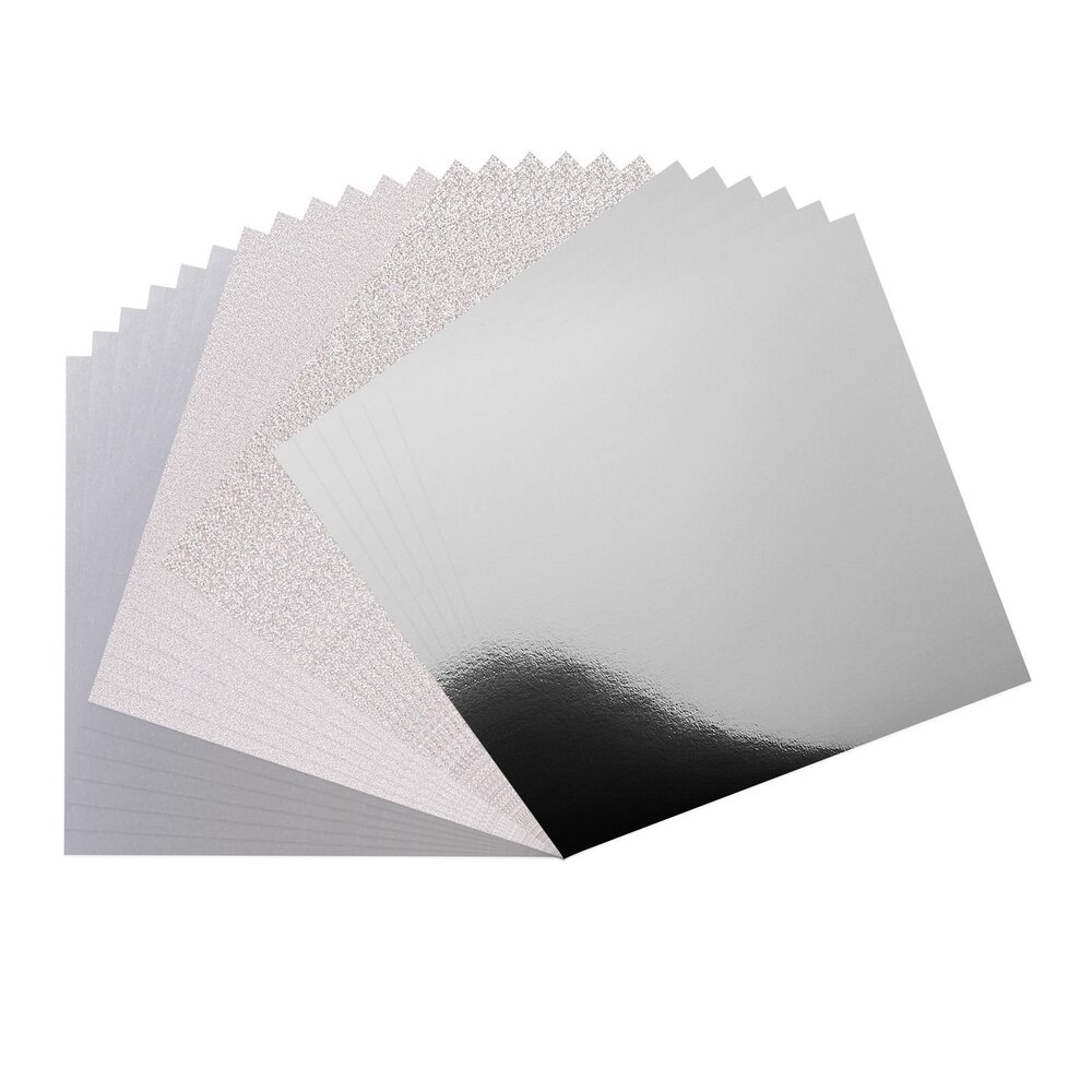 Vaessen Creative Luxury Silver 12x12 Inch Cardstock Paper (2932-007) Vaessen Creative Luxury Silver 12x12 Inch Cardstock Paper (2932-007)