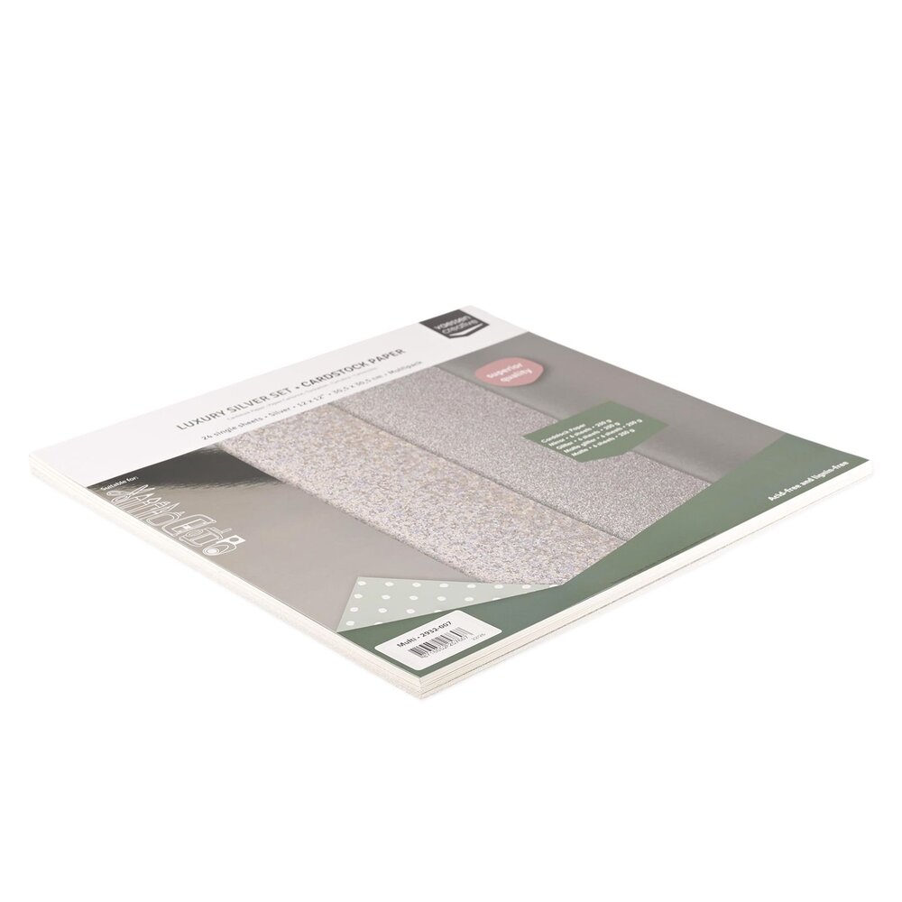 Vaessen Creative Luxury Silver 12x12 Inch Cardstock Paper (2932-007) Vaessen Creative Luxury Silver 12x12 Inch Cardstock Paper (2932-007)