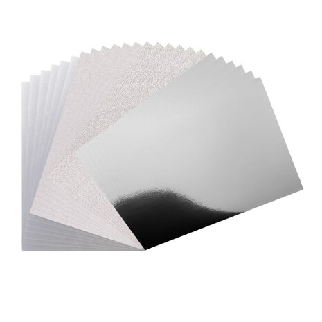 Vaessen Creative Luxury Silver A4 Cardstock Paper (2932-008) Vaessen Creative Luxury Silver A4 Cardstock Paper (2932-008)