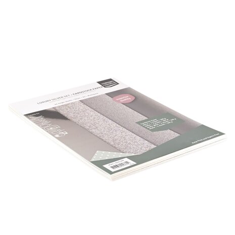 Vaessen Creative Luxury Silver A4 Cardstock Paper (2932-008) Vaessen Creative Luxury Silver A4 Cardstock Paper (2932-008)