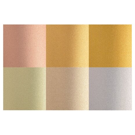 Vaessen Creative Glitter Mix 12x12 Inch Cardstock Paper (2932-012)