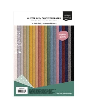Vaessen Creative Glitter Mix A4 Cardstock Paper (50 sheets) (2932-014) Vaessen Creative Glitter Mix A4 Cardstock Paper (50 sheets) (2932-014)
