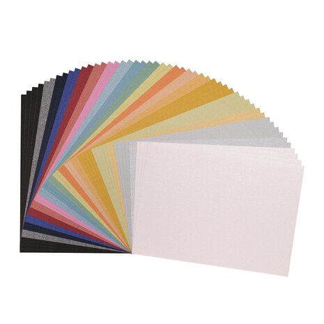 Vaessen Creative Glitter Mix A4 Cardstock Paper (50 sheets) (2932-014) Vaessen Creative Glitter Mix A4 Cardstock Paper (50 sheets) (2932-014)