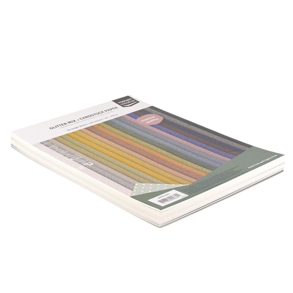 Vaessen Creative Glitter Mix A4 Cardstock Paper (50 sheets) (2932-014) Vaessen Creative Glitter Mix A4 Cardstock Paper (50 sheets) (2932-014)